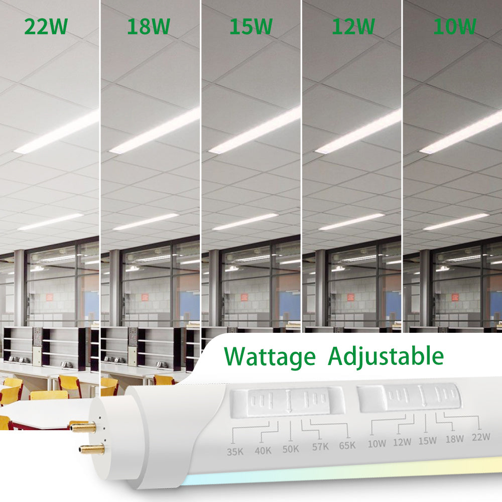 Haloitte Lighting T8 Tube Light Adjustable watts and cct