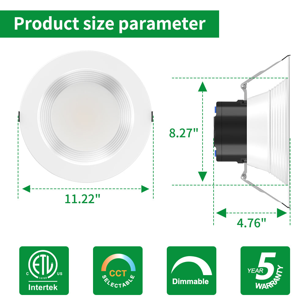 Haloitte Lighting 9.5 Inch Commercial Downlighting