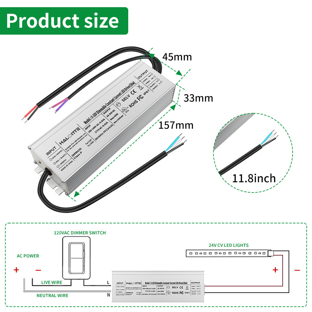 Haloitte Lighting 60W LED Driver