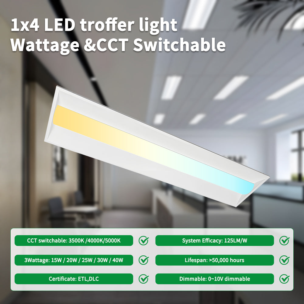 Haloitte Lighting 1x4 Troffer Light
