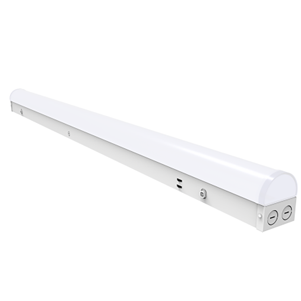 120-277Vac 4FT LED Linear Strip Light, 40W/32W/24W Selectable Wattage and CCT 5000K/4000K/3500K, 0-10V Dim, 9PK