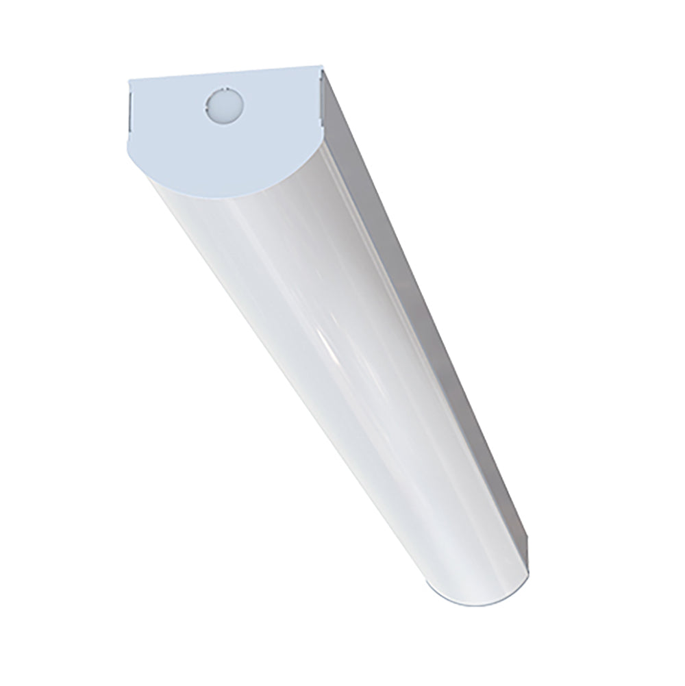120-277Vac 4FT LED Linear Stairwell Light, 40W/25W/18W/12W Selectable Wattage and CCT 5000K/4000K/3500K, 0-10V Dim