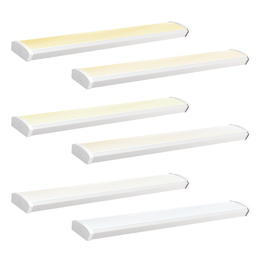 120-277Vac 4FT LED Wraparound Light, 42W/30W/25W/12W/10W Selectable 6500K/5700K/5000K/4000K/3500K/3000K, 0-10V Dim, 4PK (Copy)