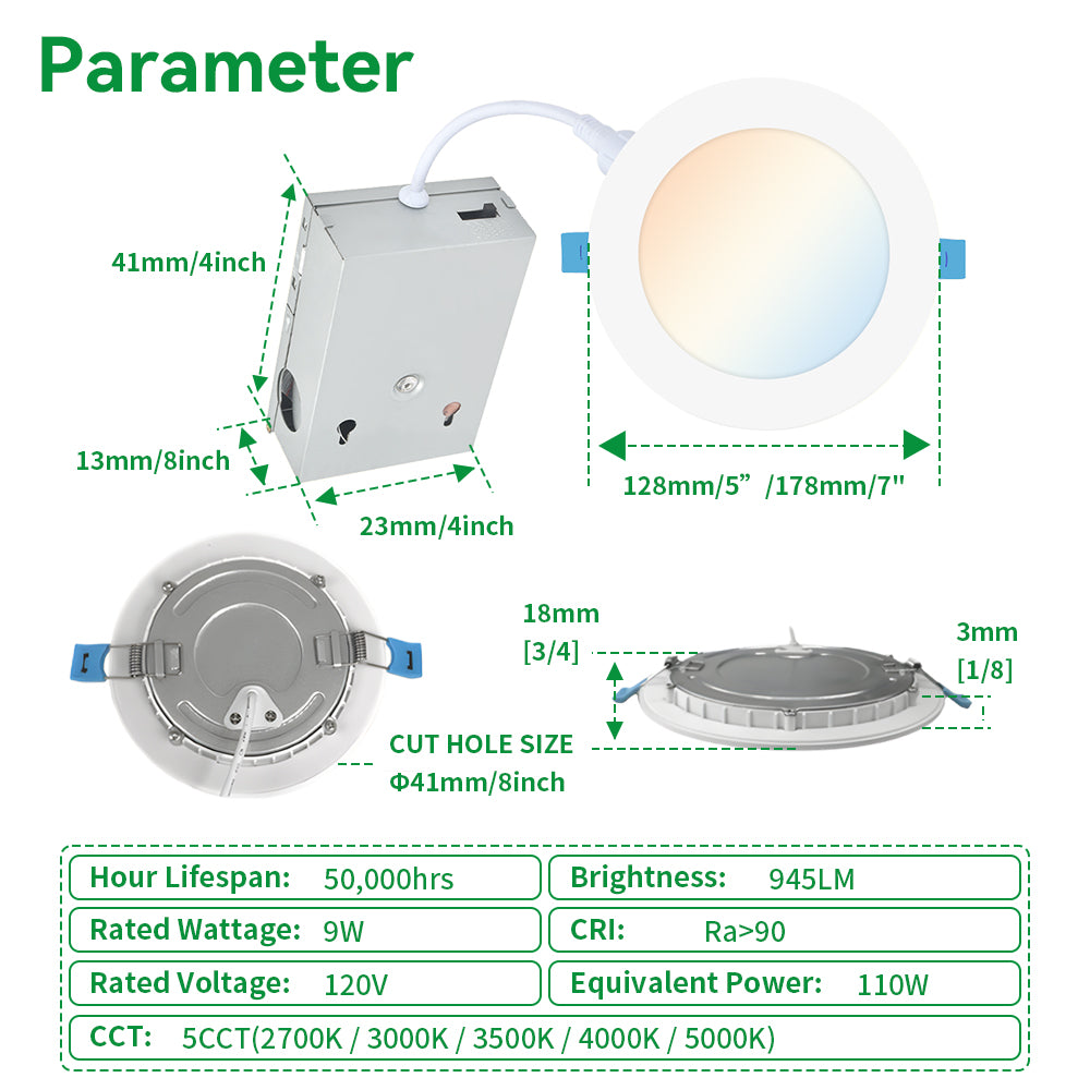 Haloitte Lighting 6 Inch Retrofit Recessed Downlight