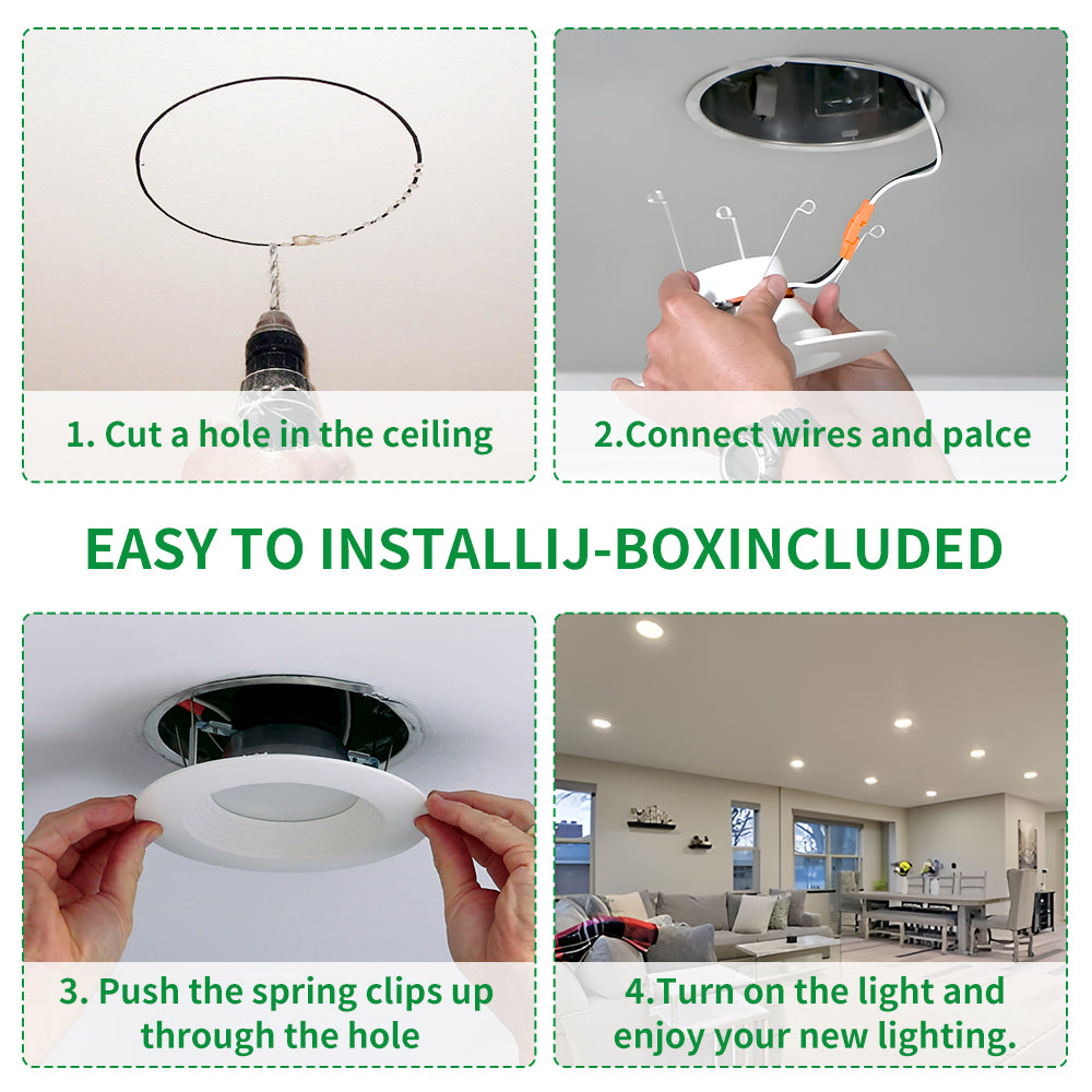 Haloitte Lighting 6 Inch Retrofit Recessed Downlight