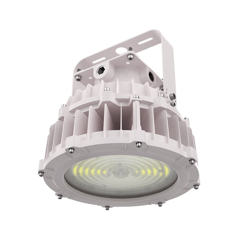 120-277Vac 100W LED Explosion Proof Light, Class 1 Division 2, Hazardous Location Lighting, Gray