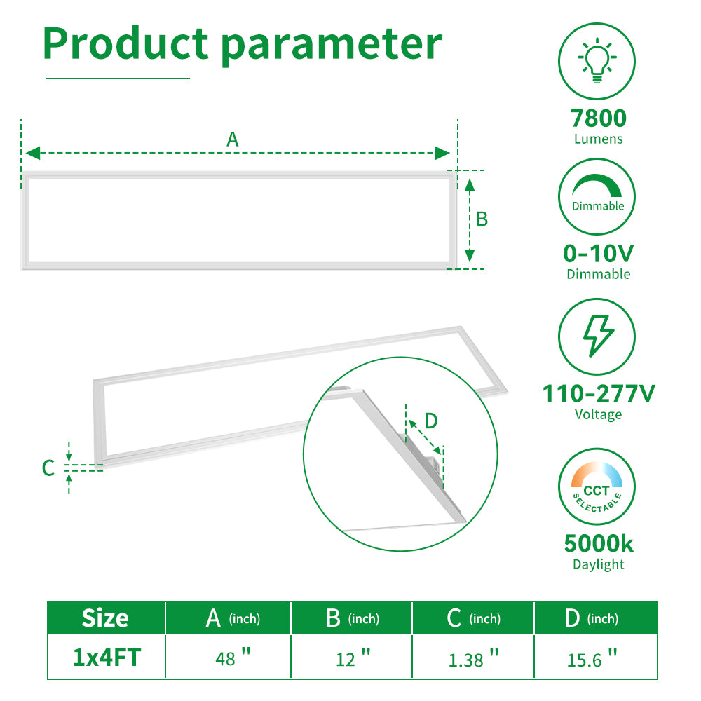 Haloitte Lighting 1x4ft Panel Light
