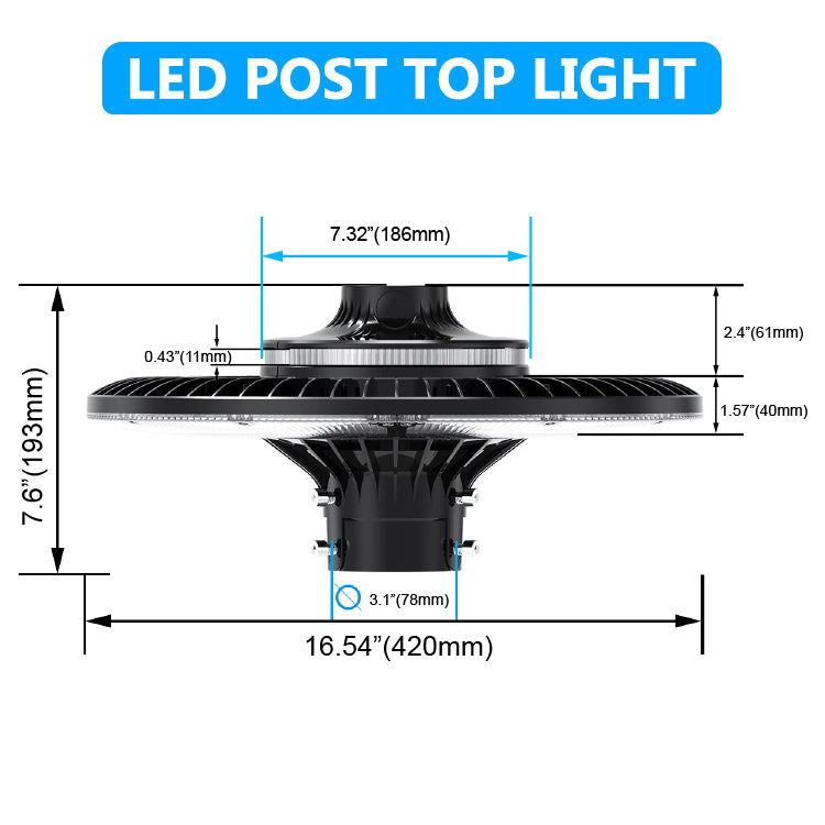 Haloitte Lighting LED Post Top Light 